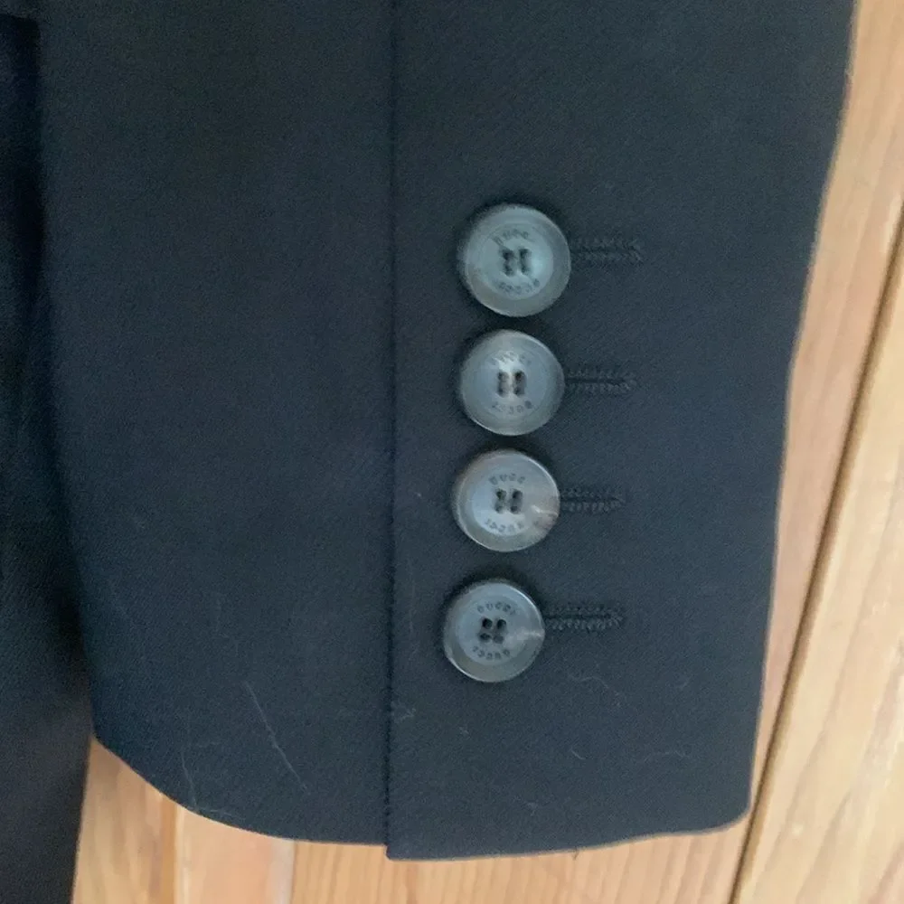 Gucci classic black Employee Uniform wool blazer